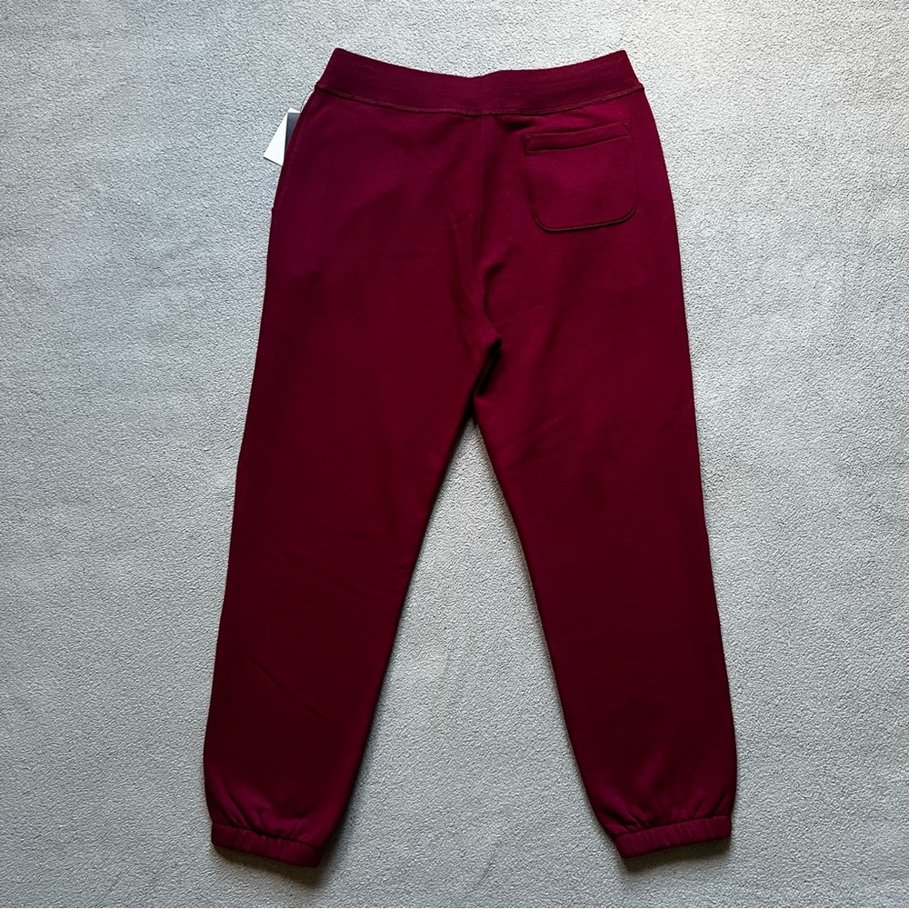 Polo Ralph Lauren Sweat Pants Mens Large Red Embroidered Pony Fleece Joggers - Picture 2 of 11